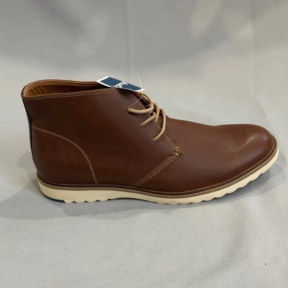 NWT ALDO Men’s Brown Leather Chukka Boots Size 10 Lace Up